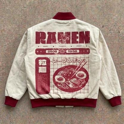 Ramen Yoru Varsity Jacket
